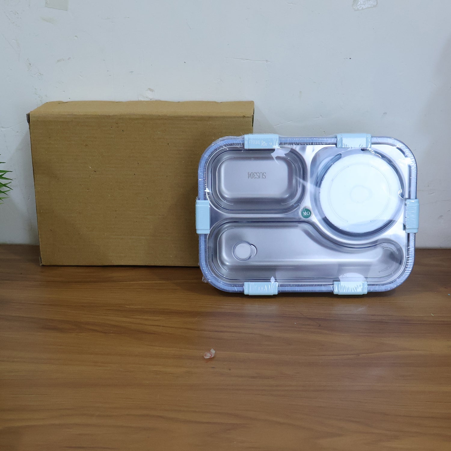 Premium Stainless Steel Compartment Lunch Box 1 Set Premium Stainless Steel Compartment Lunch Box 1 Set